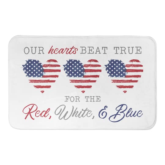 Our Hearts Beat True Bath Mat